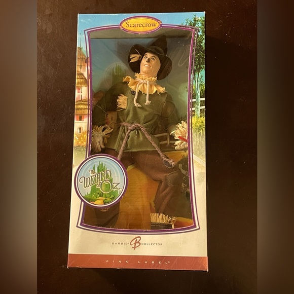 The Wizard Of Oz Scarecrow Doll Pink Label Collector. 2006 Barbie - Picture 3 of 14